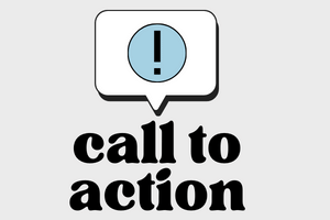 Call to Action Post with exclamation point in chat bubble